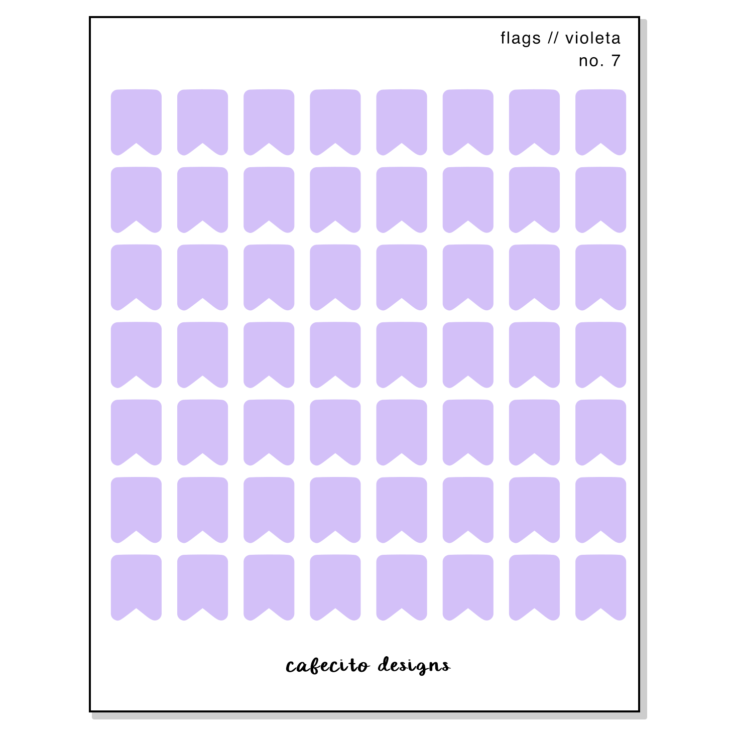 Violeta - Transparent Sticker Sheet