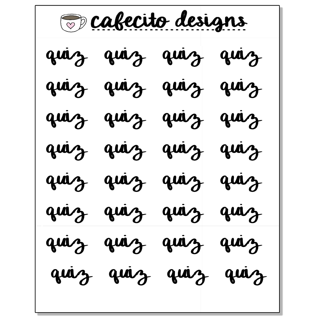 QUIZ - Script Sticker
