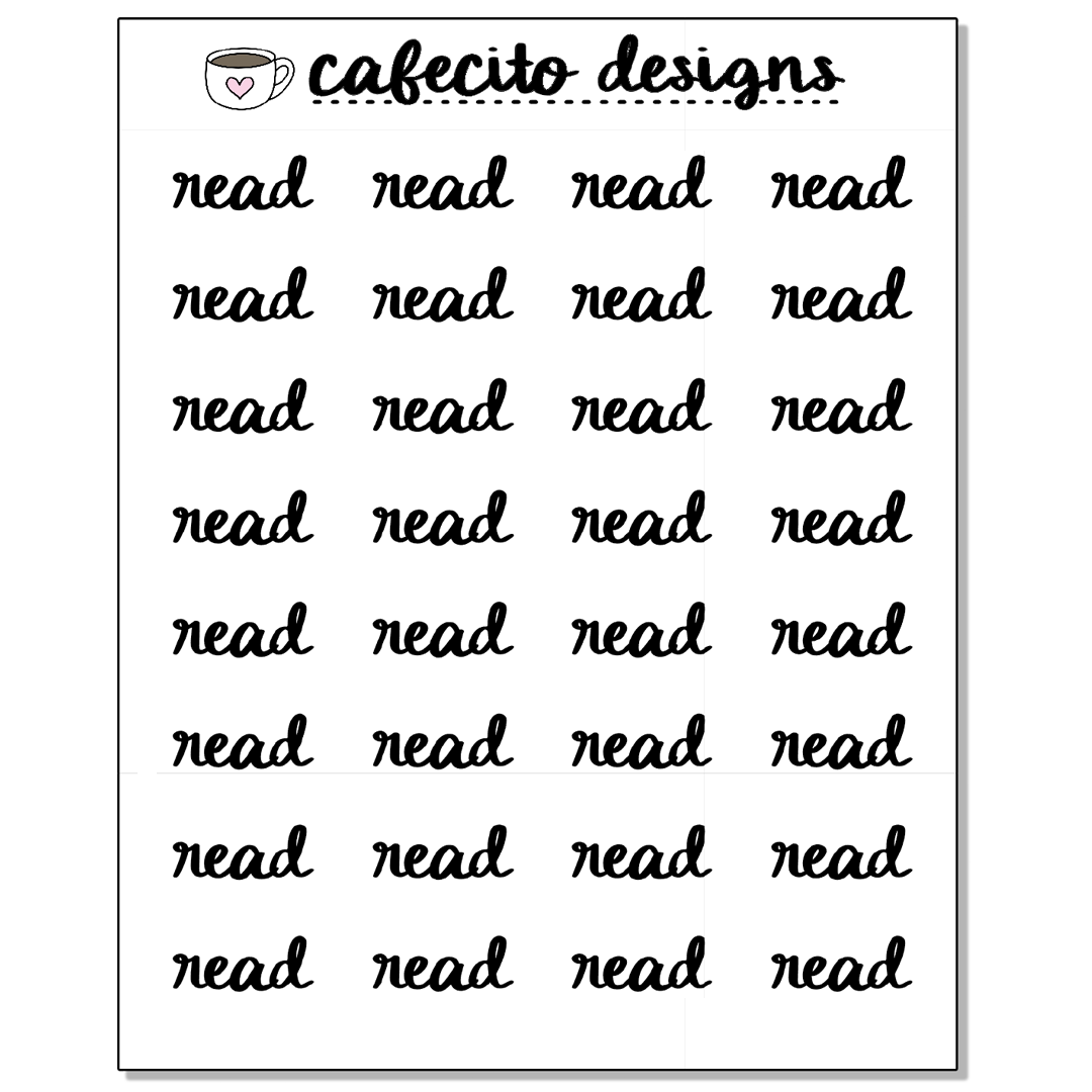 READ - Script Sticker