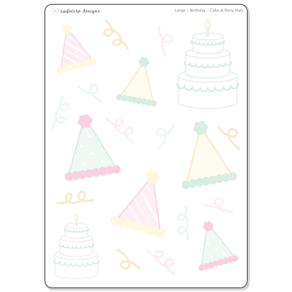 Birthday - Deco BUNDLE - Large Deco Sticker Sheet