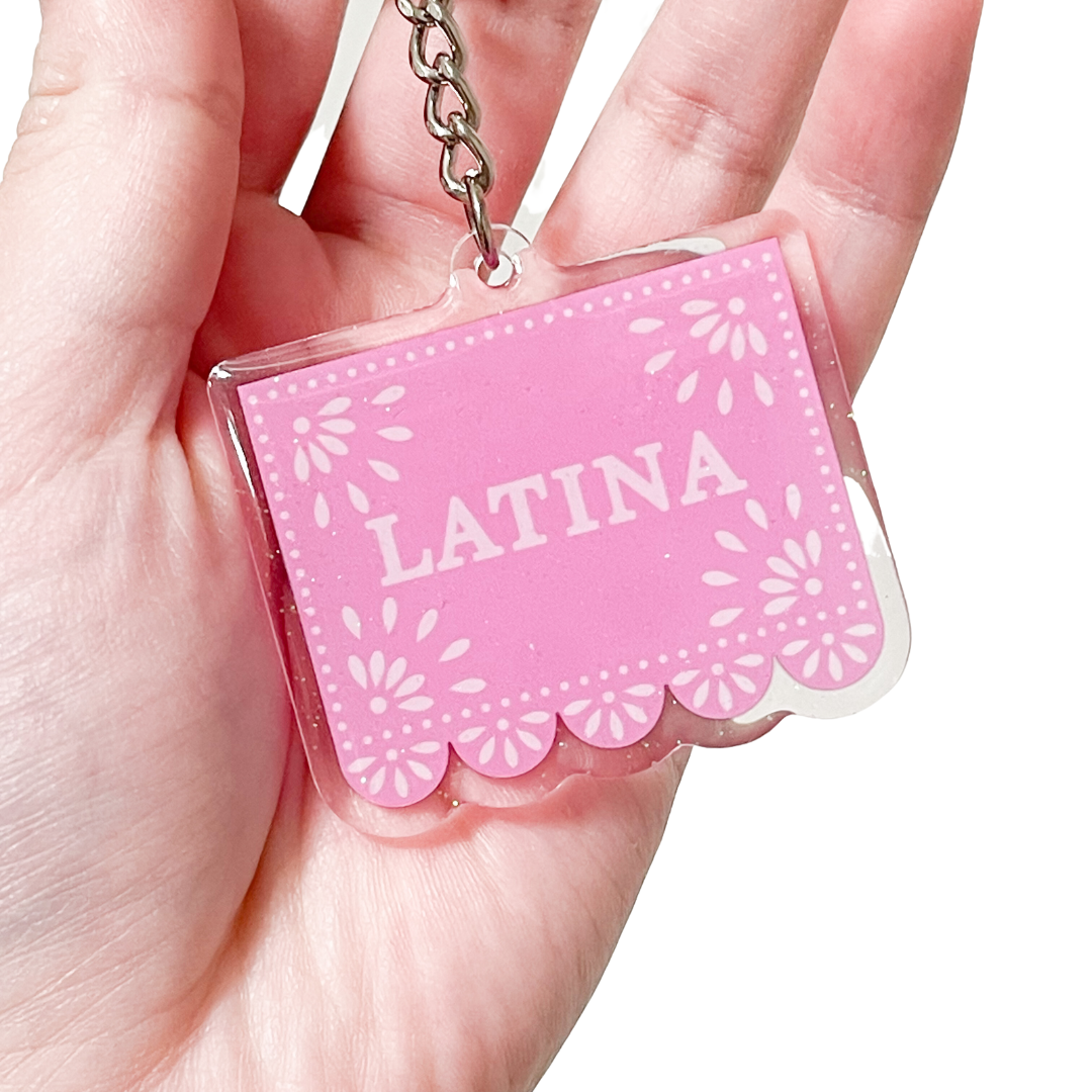 Latina - Papel Picado - Double Sided Keychain
