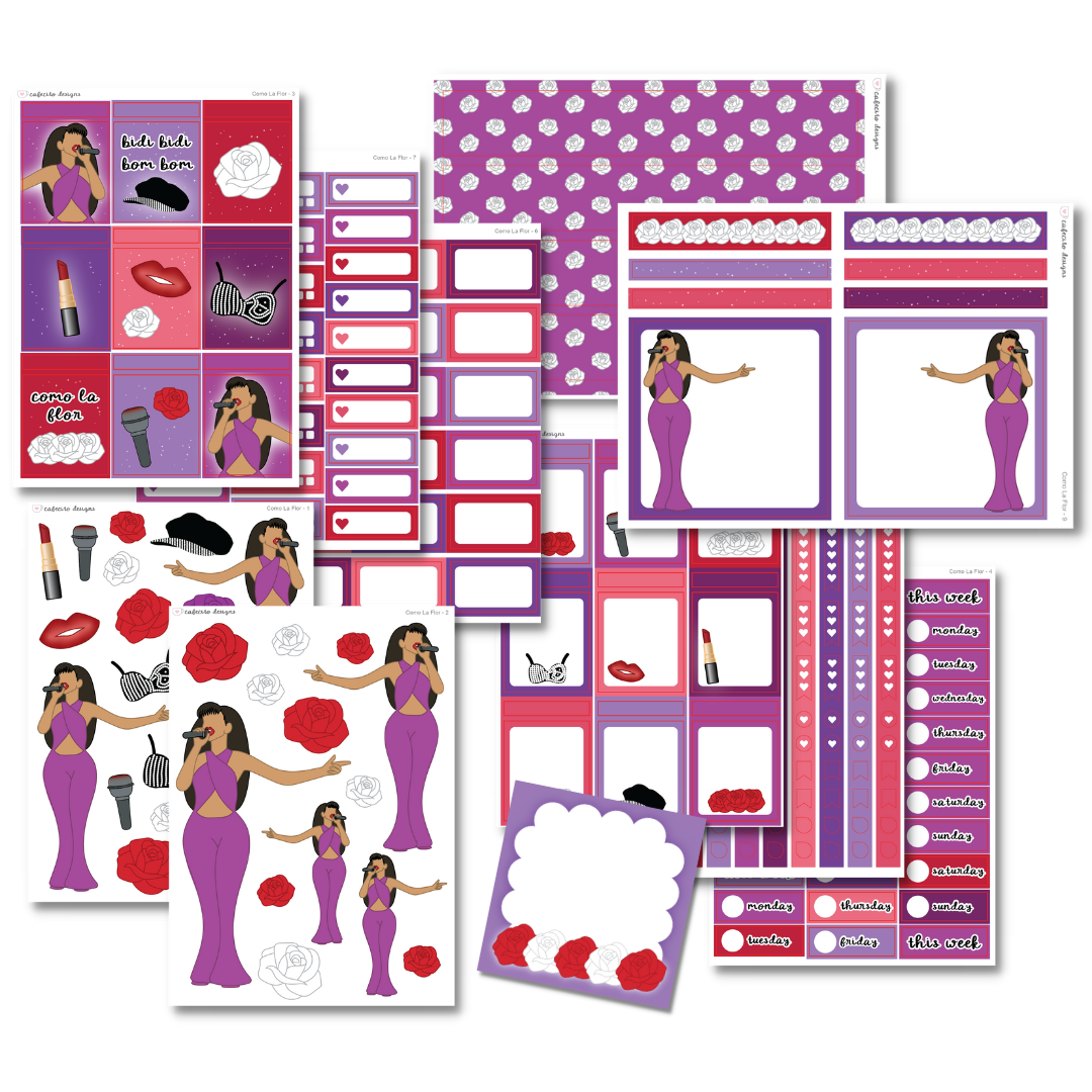 Como La Flor - Sticker Kit