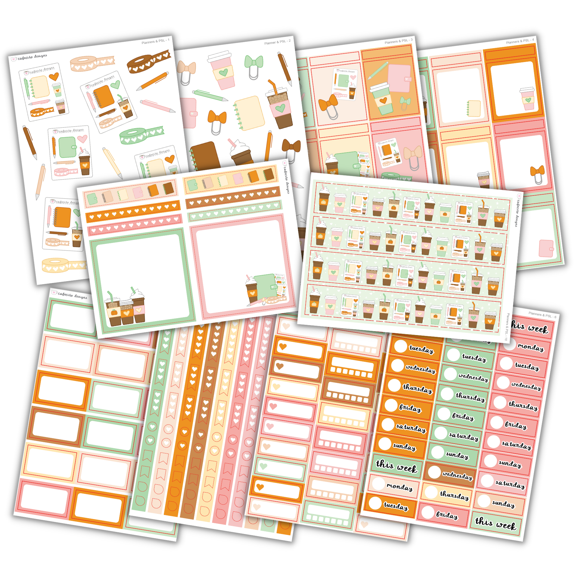 Planners &amp; PSL - Sticker Kit