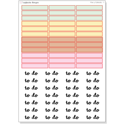Pan y Cafecito - Functional Stickers