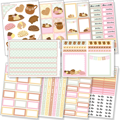 Pan y Cafecito - 10 Page Sticker Kit