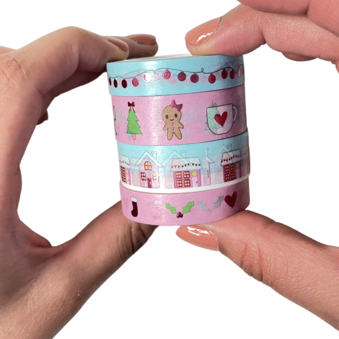 Dreaming of a Pink Christmas - Washi Tape Bundle