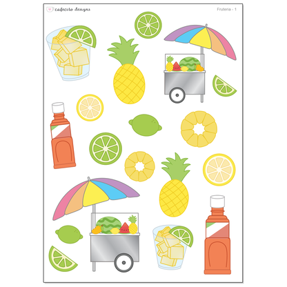 Fruteria - Deco Sticker Sheet