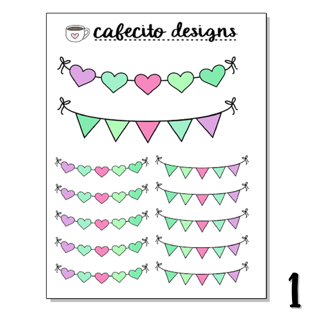 Succulents Decorative Sticker Sheet