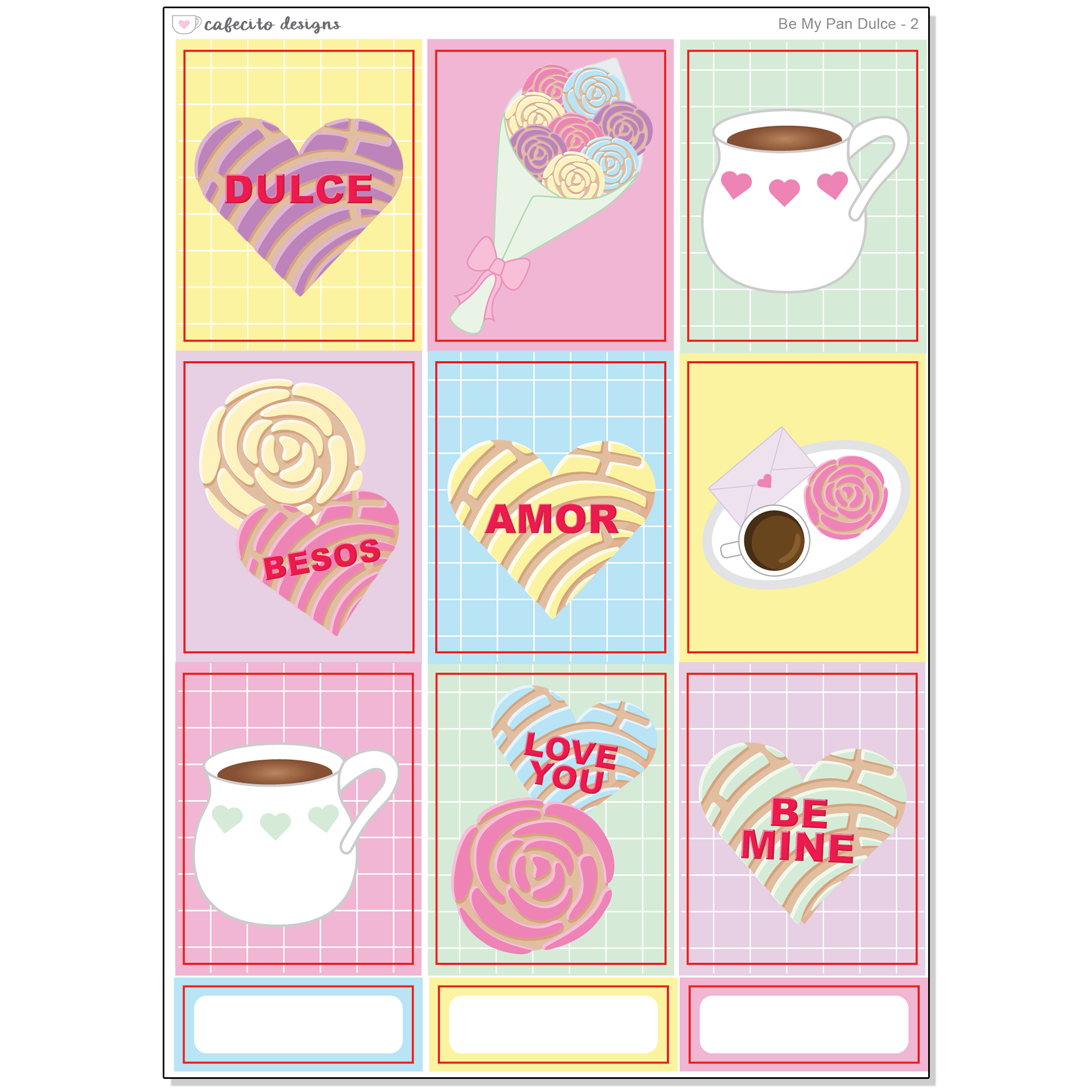 Be My Pan Dulce - Functional Stickers