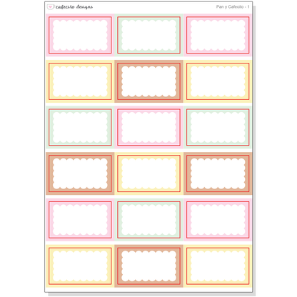 Pan y Cafecito - 10 Page Sticker Kit