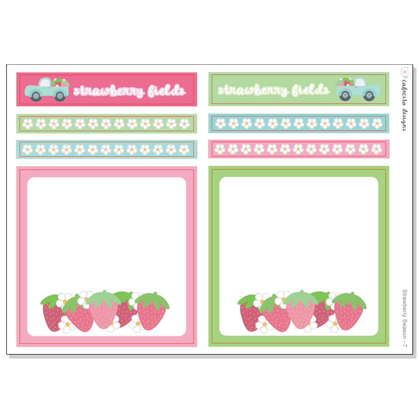 Strawberry Season - Functional Stickers