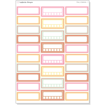 Pan y Cafecito - Functional Stickers