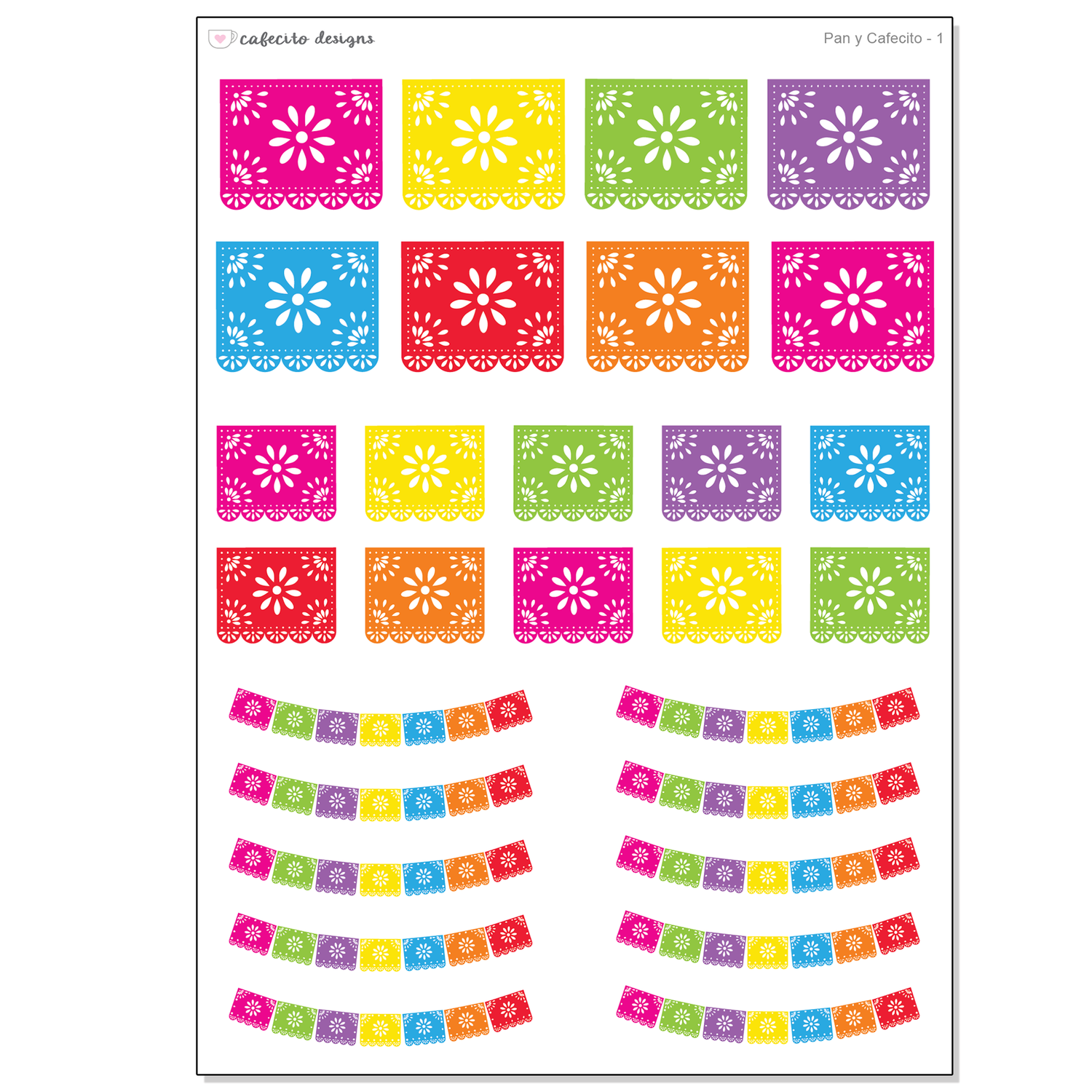 Fiesta de Flores - Deco Sticker Sheet