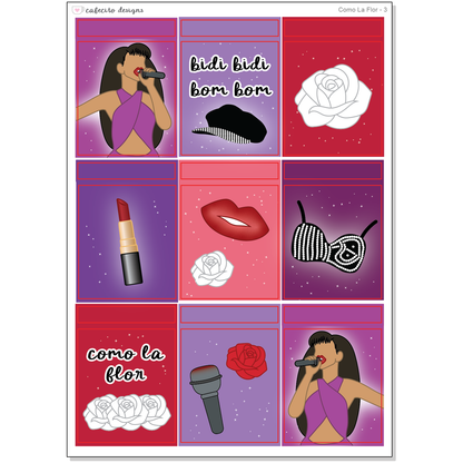 Como La Flor - Sticker Kit
