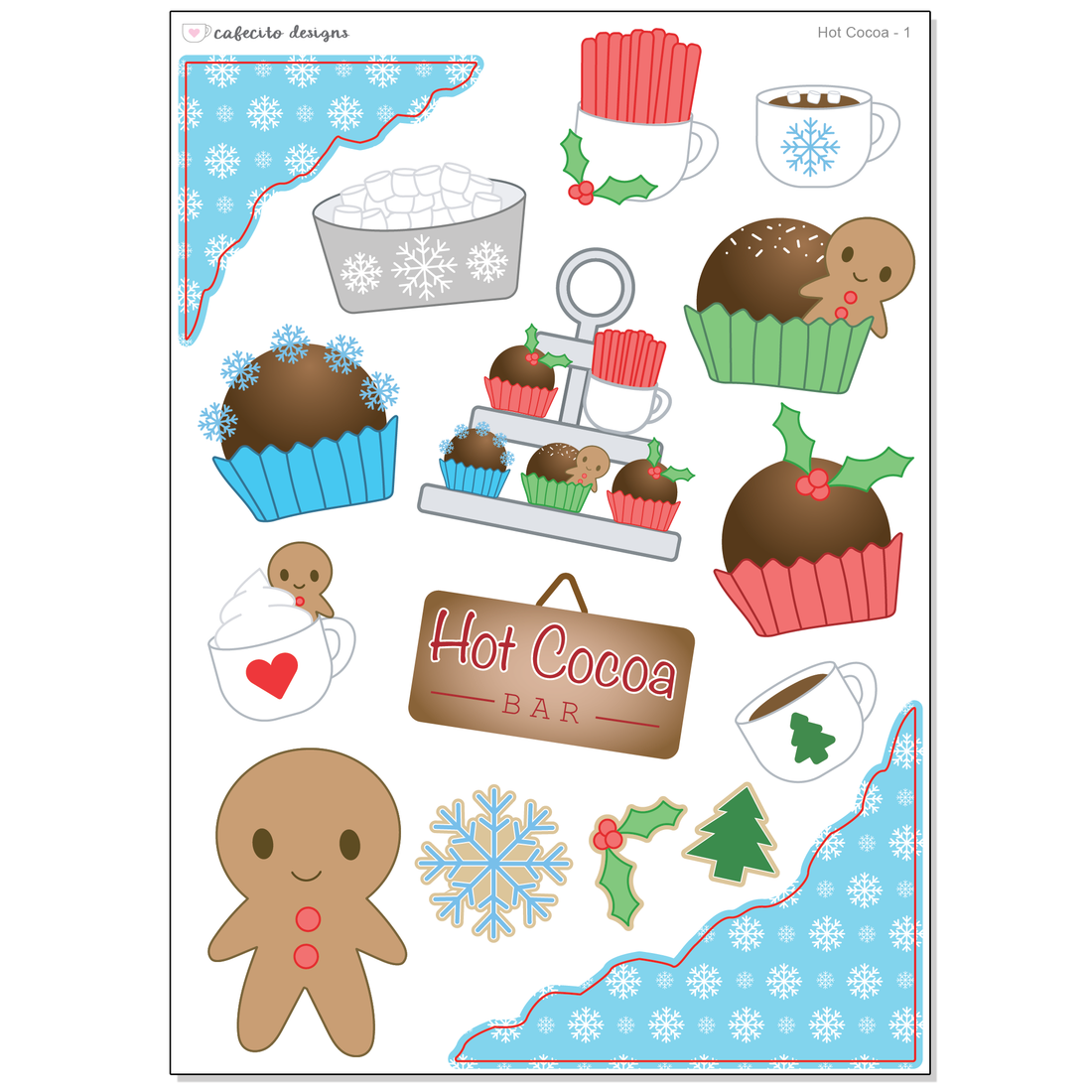 Hot Cocoa - Deco Sticker Sheet