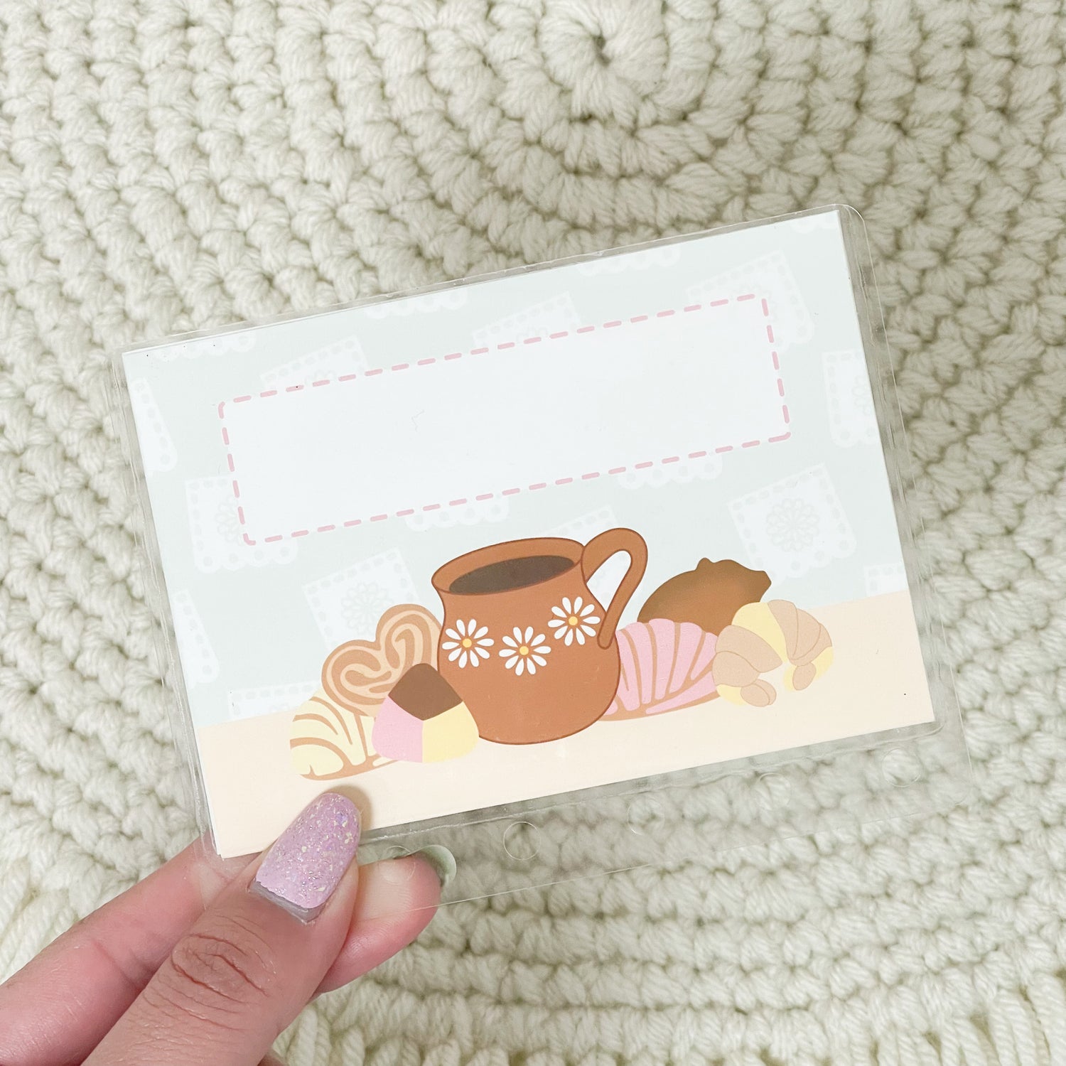 A7 Horizontal Cash Envelope - Cafecito con Pan Dulce