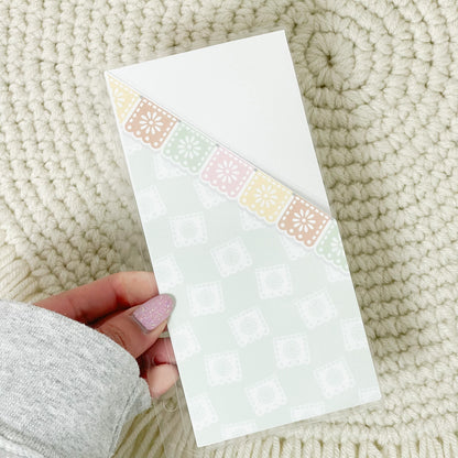 A6 Horizontal Cash Envelope - Papel Picado