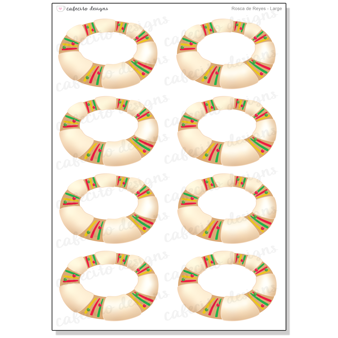 Rosca de Reyes - Large Deco Sticker Sheet