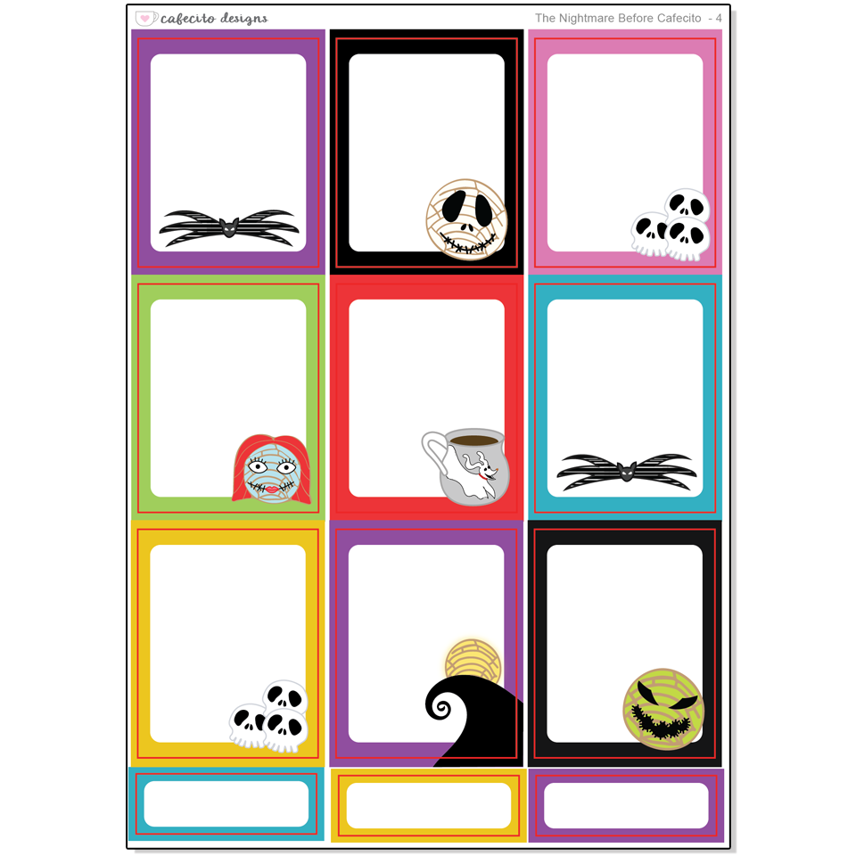 Nightmare Before Cafecito - Functional Stickers