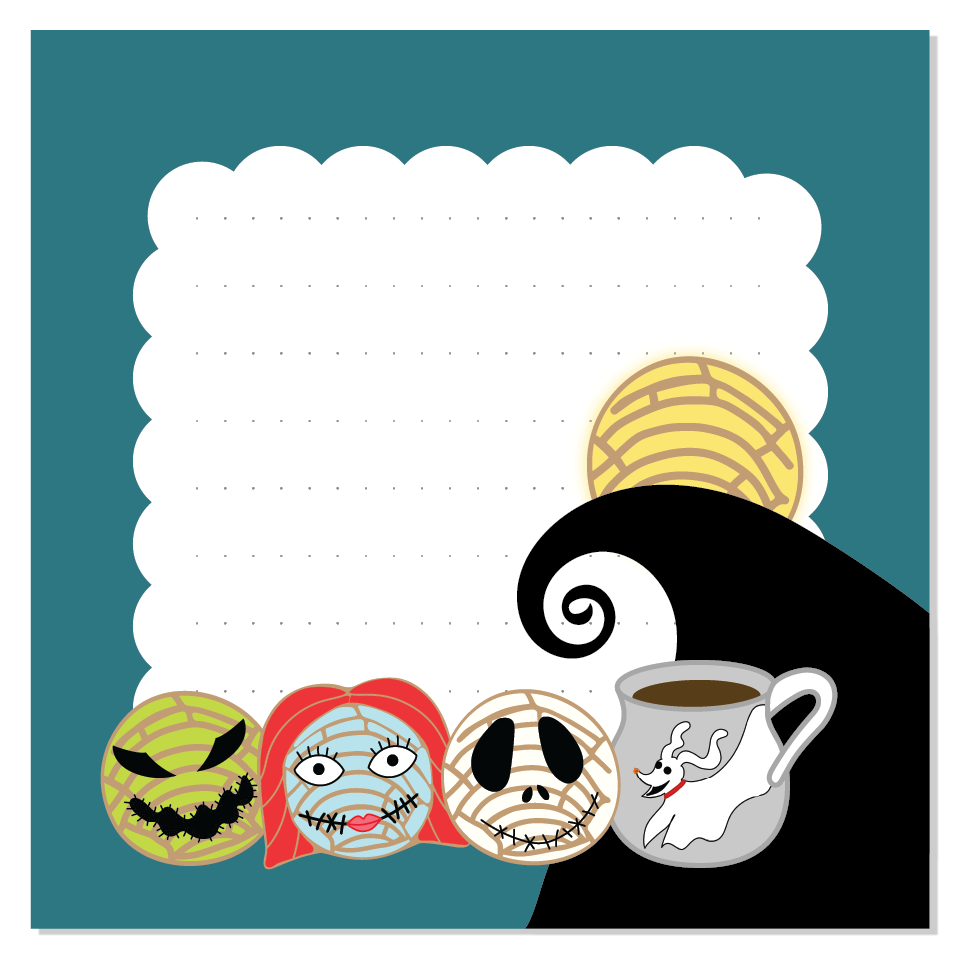 Nightmare Before Cafecito - Sticky Notes
