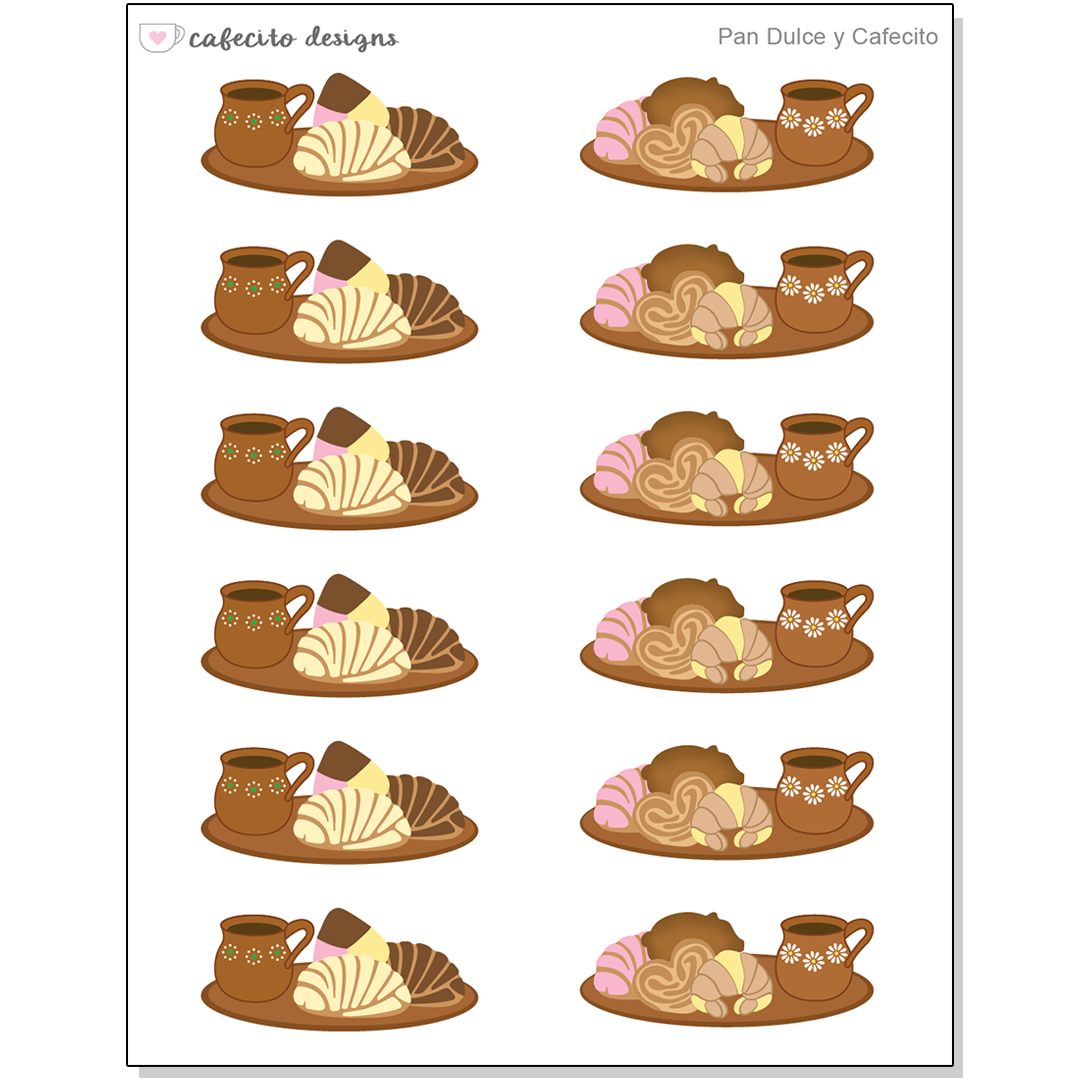 Pan y Cafecito - Mini Sticker Sheet