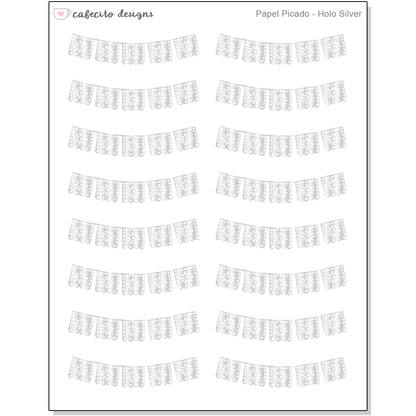 Papel Picado - Sticker Sheet