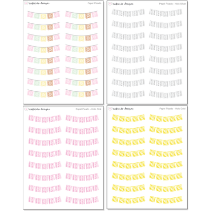 Papel Picado - Sticker Sheet