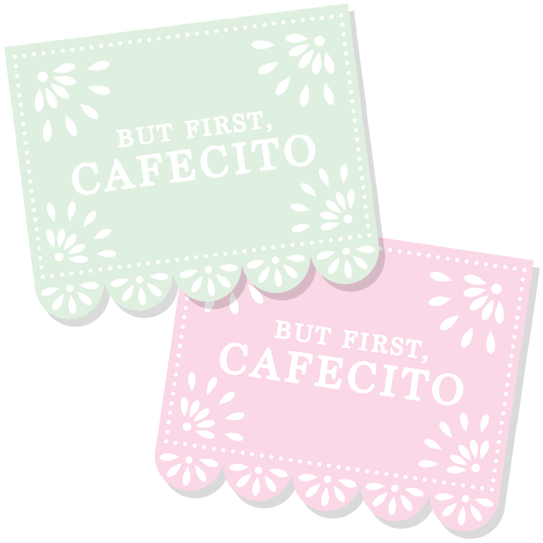 But First, Cafecito - Paper Picado - Washi Cutters