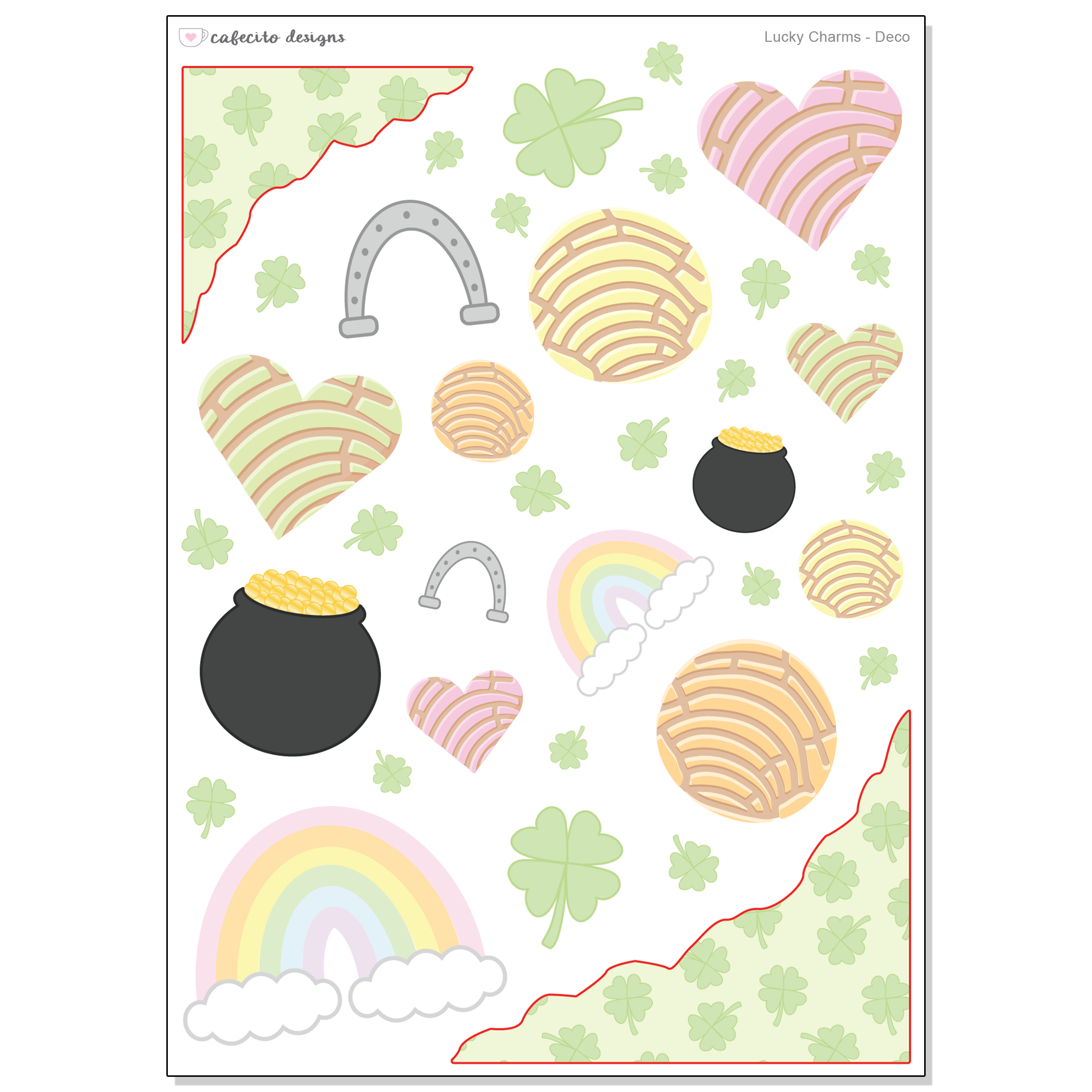 Lucky Charms - Deco Sticker Sheet