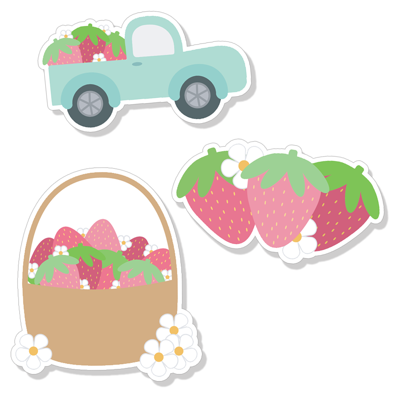 Strawberry Season - Die Cut Stickers