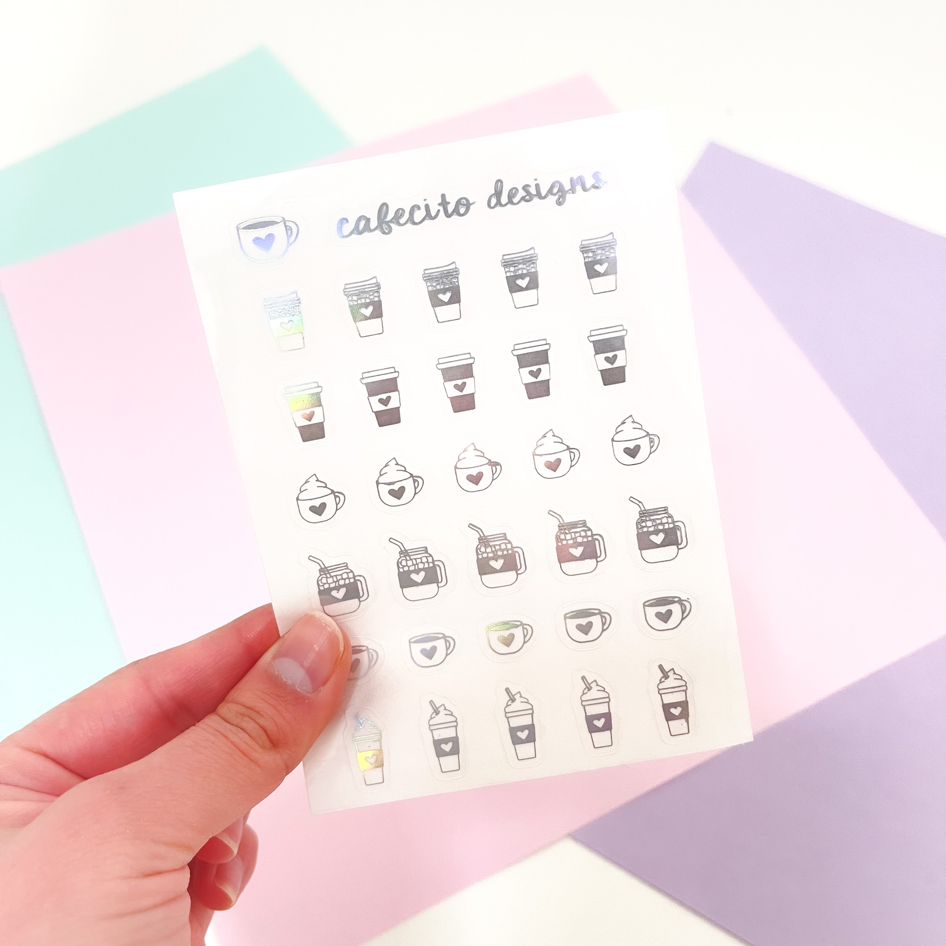 Coffee | Mini Deco Foil Stickers