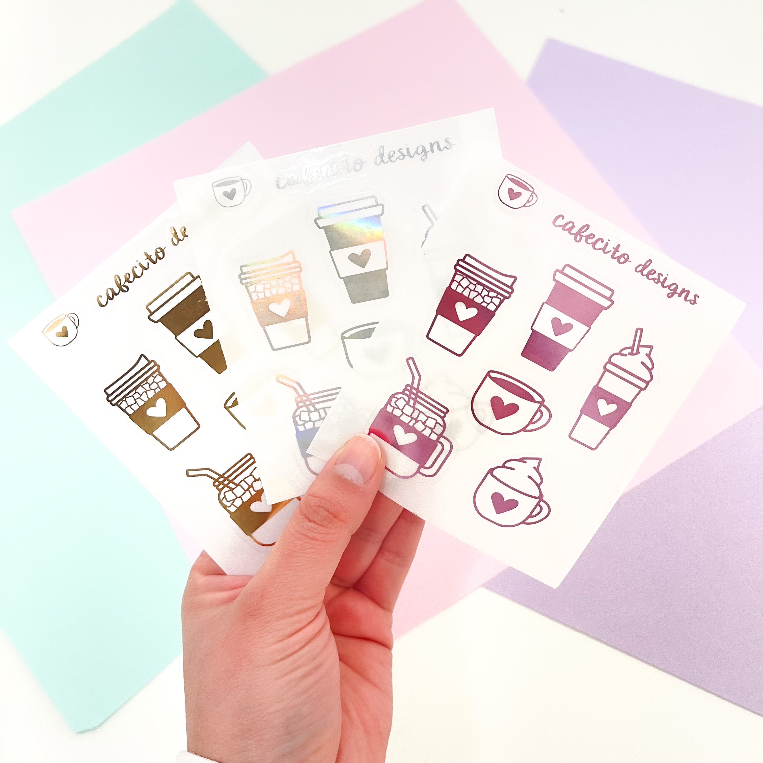 Coffee | Large Deco Foil Stickers