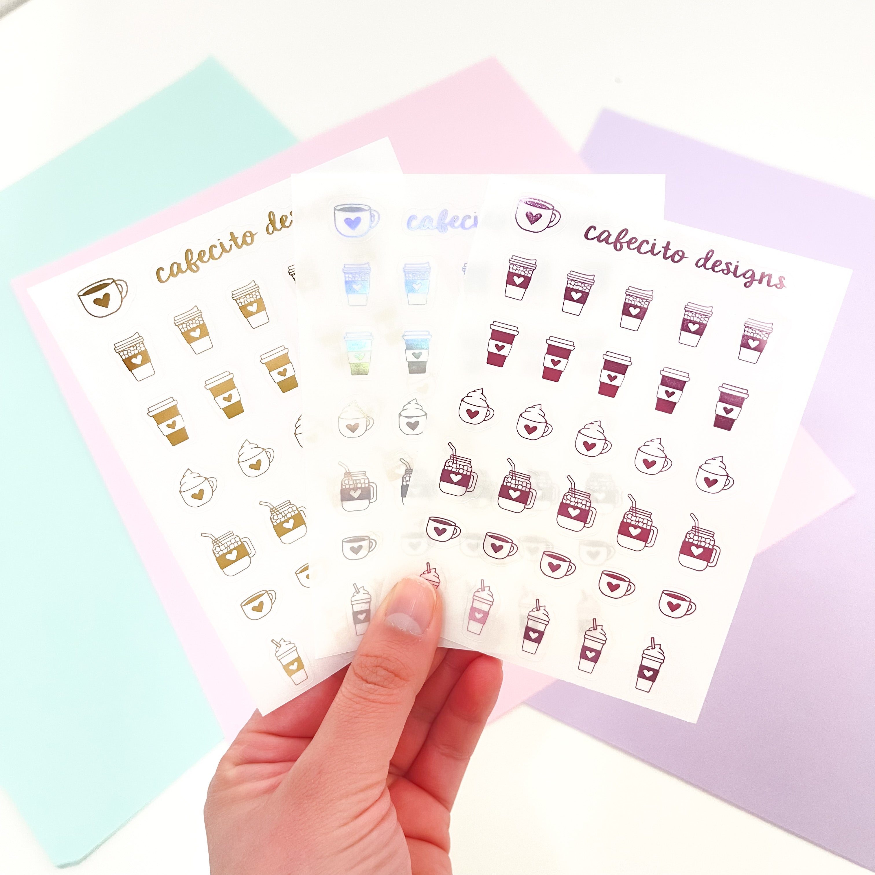 Coffee | Mini Deco Foil Stickers