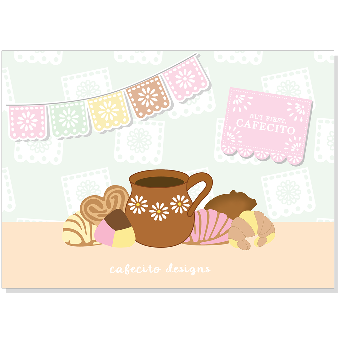 Pan y Cafecito - Horizontal - Journaling Card