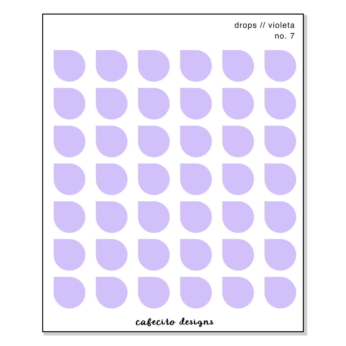 Violeta - Transparent Sticker Sheet