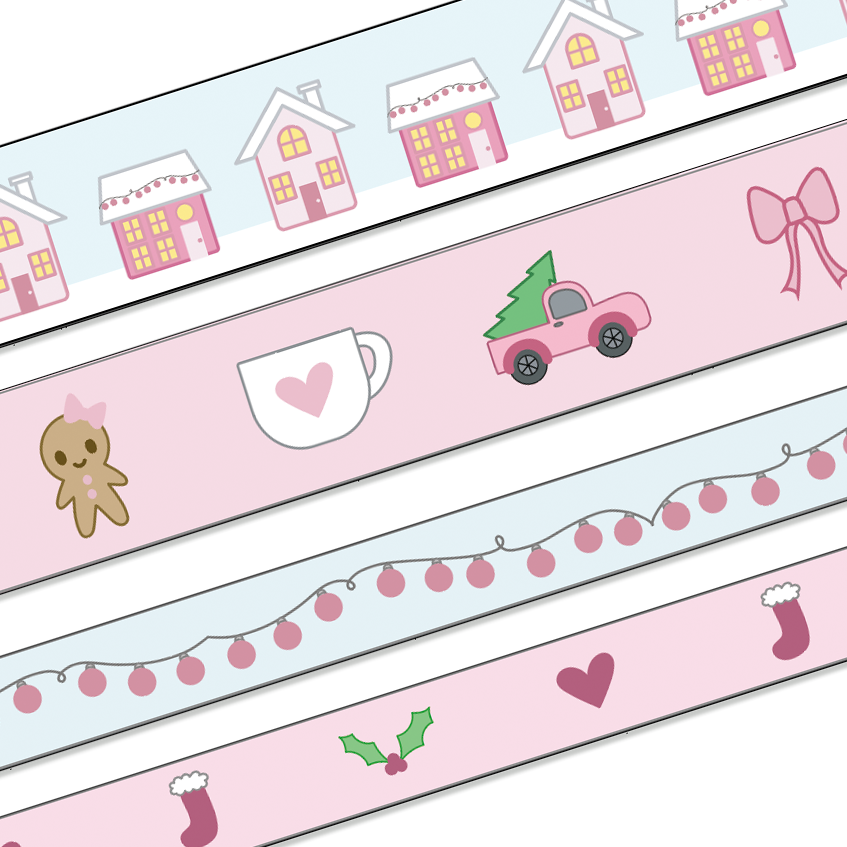 Dreaming of a Pink Christmas - Washi Tape Bundle
