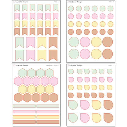 Pan y Cafecito - Washi Sticker Sheet